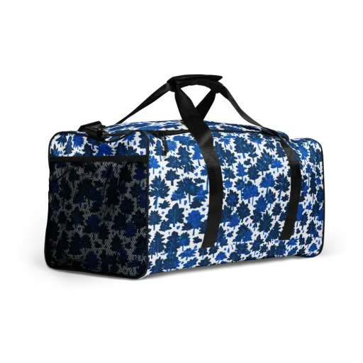 Bluewood Scatter on a Duffle Bag