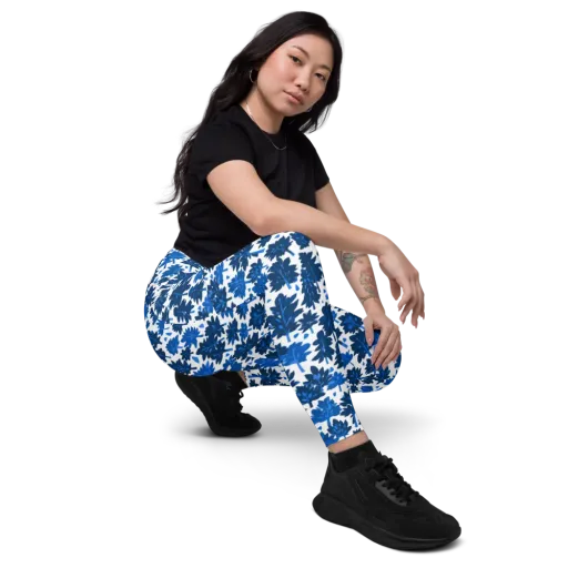 Bluewood Scatter on a Leggings with Pockets