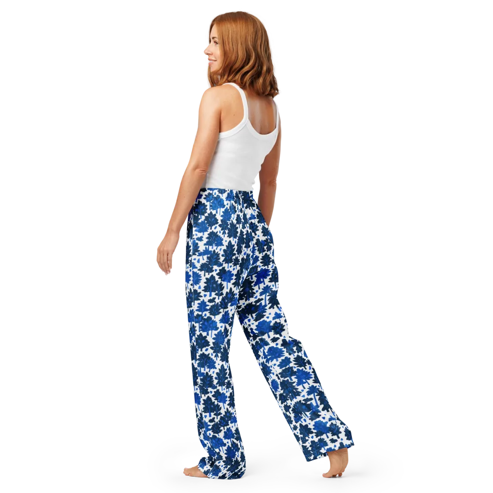 Bluewood Scatter on Women's Pajama Pants — Back