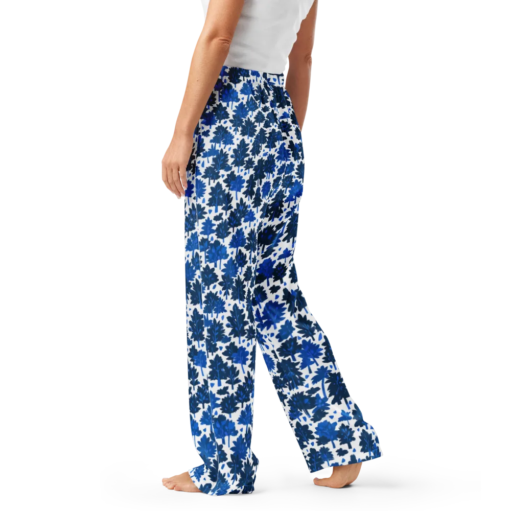 Bluewood Scatter on Women's Pajama Pants — Left