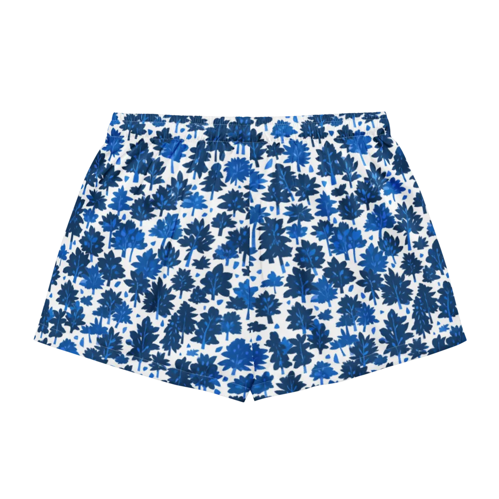 Bluewood Scatter on Women's Pajama Shorts — Back