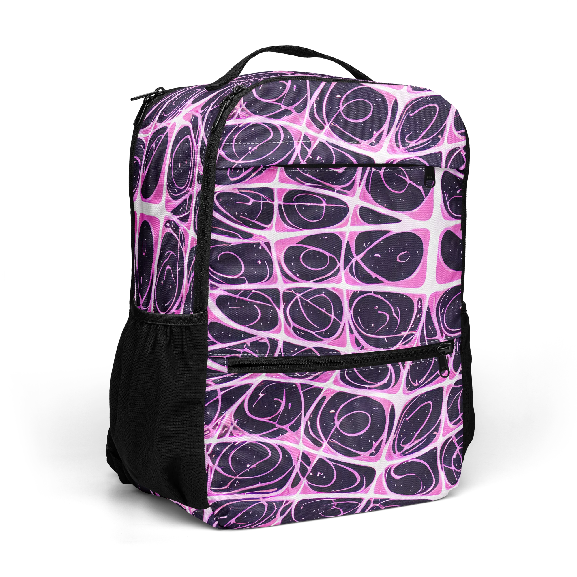 Pink Nebula on Utility Backpack — Right Front