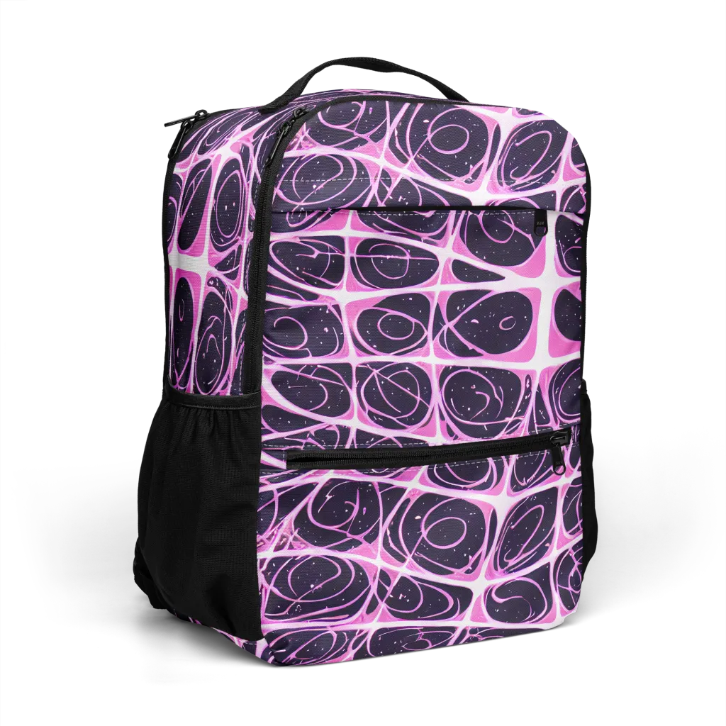Pink Nebula on Utility Backpack — Right Front