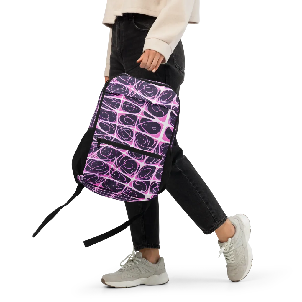 Pink Nebula on Utility Backpack — Front