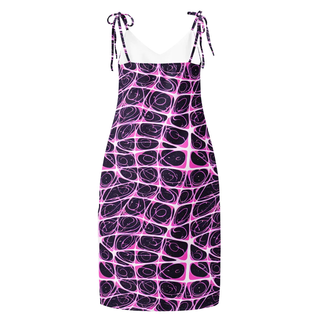 Pink Nebula on Slip Dress — Back