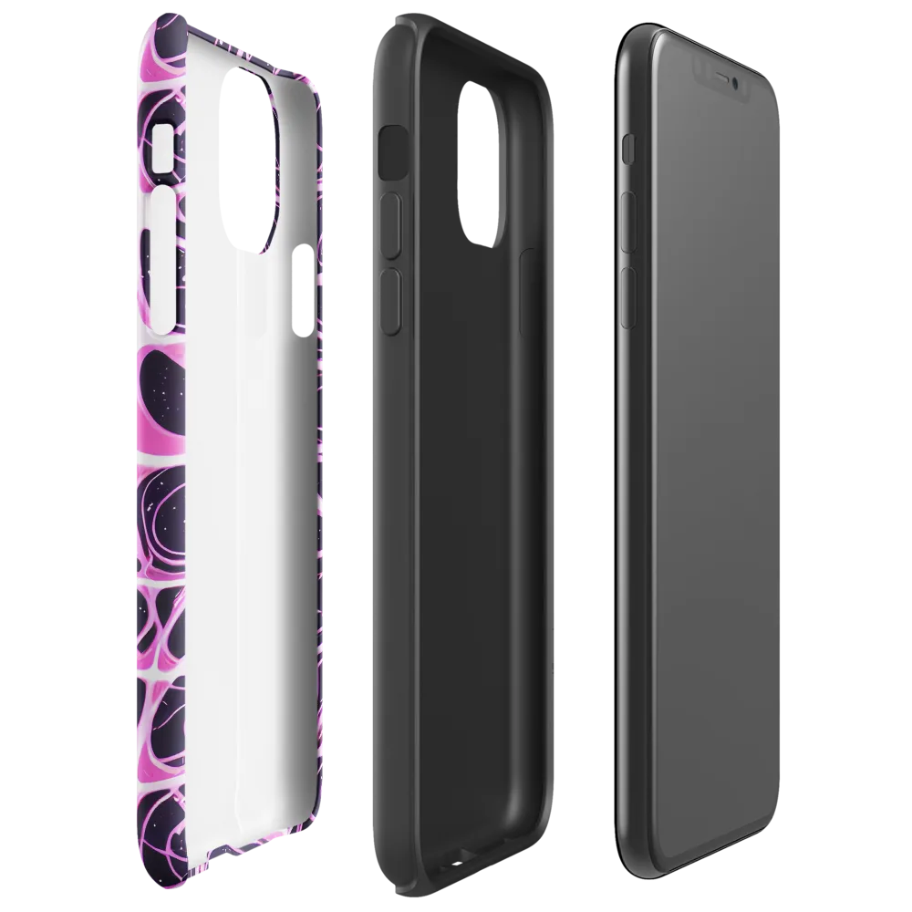 Pink Nebula on Tough Case for iPhone® — Right