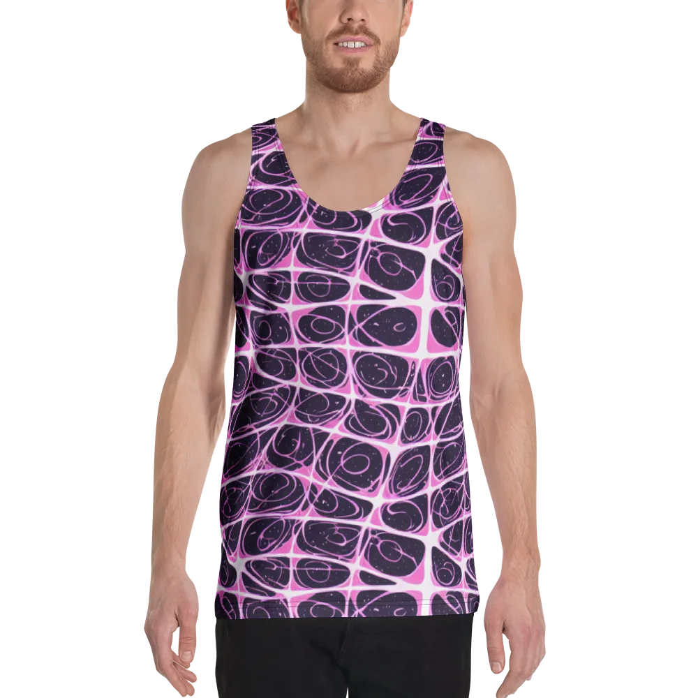 Pink Nebula on Men's Tank Top — Front
