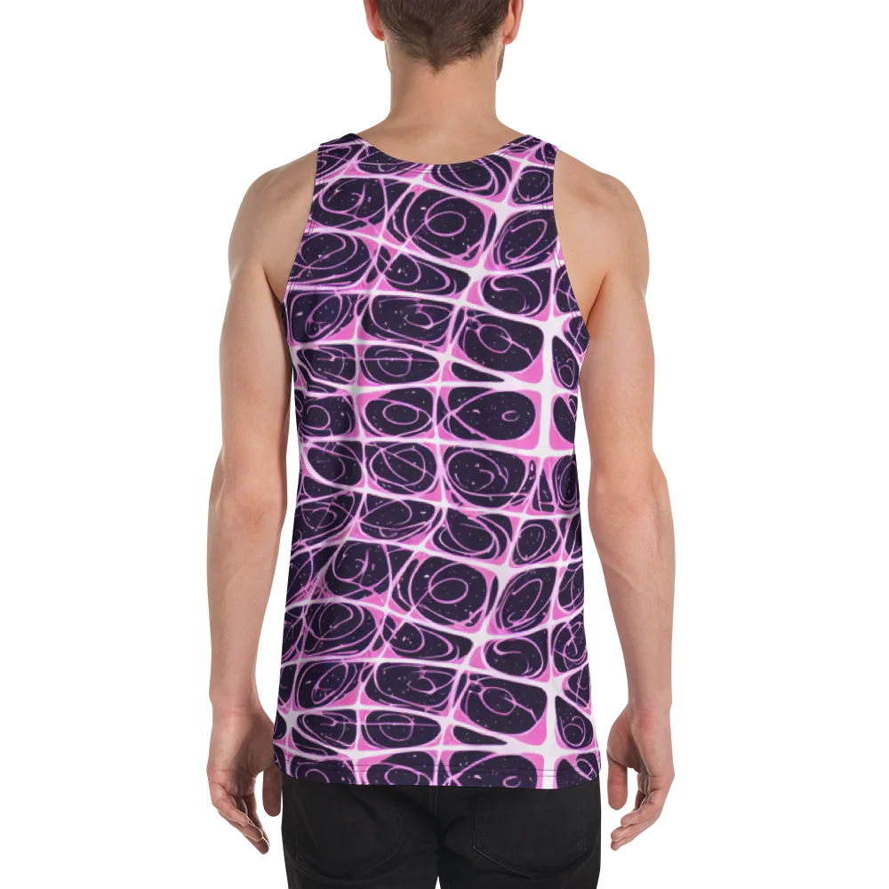 Pink Nebula on Men's Tank Top — Back