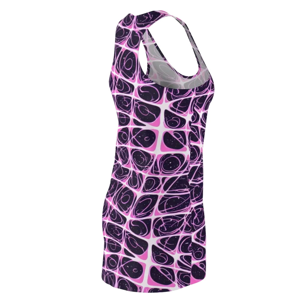 Pink Nebula on Racerback Dress — Back Side