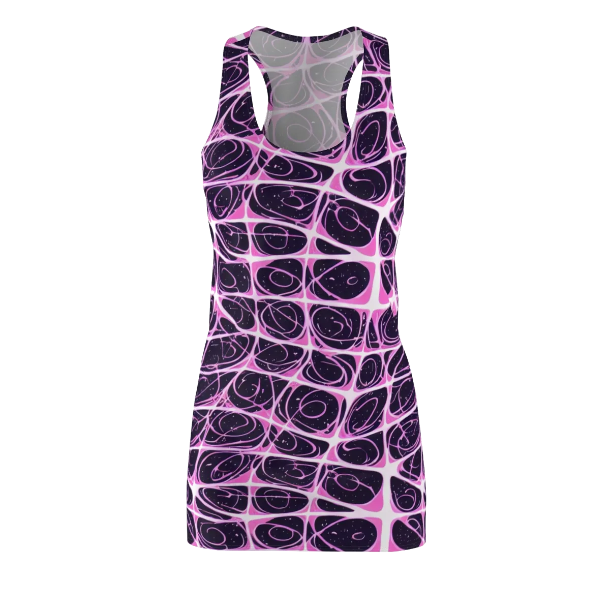 Pink Nebula on Racerback Dress — Front