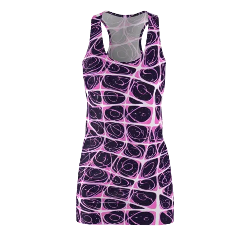 Pink Nebula on a Racerback Dress
