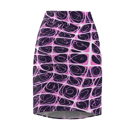 Pink Nebula on a Pencil Skirt