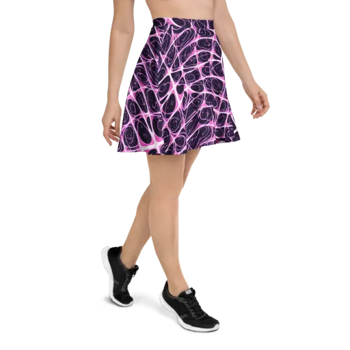Pink Nebula on a Skater Skirt
