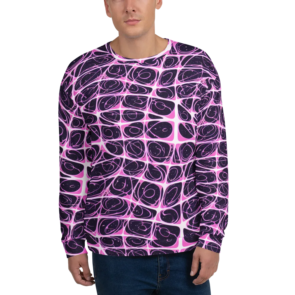 Pink Nebula on Sweatshirt — Front