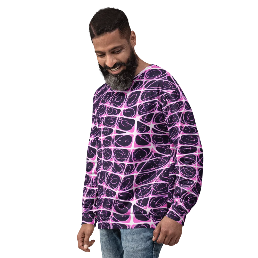 Pink Nebula on Sweatshirt — Left Front