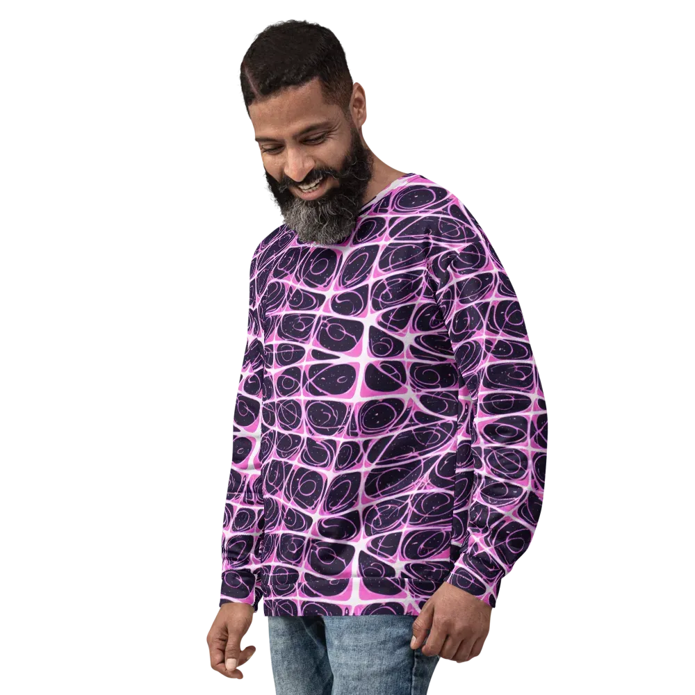 Pink Nebula on Sweatshirt — Left Front