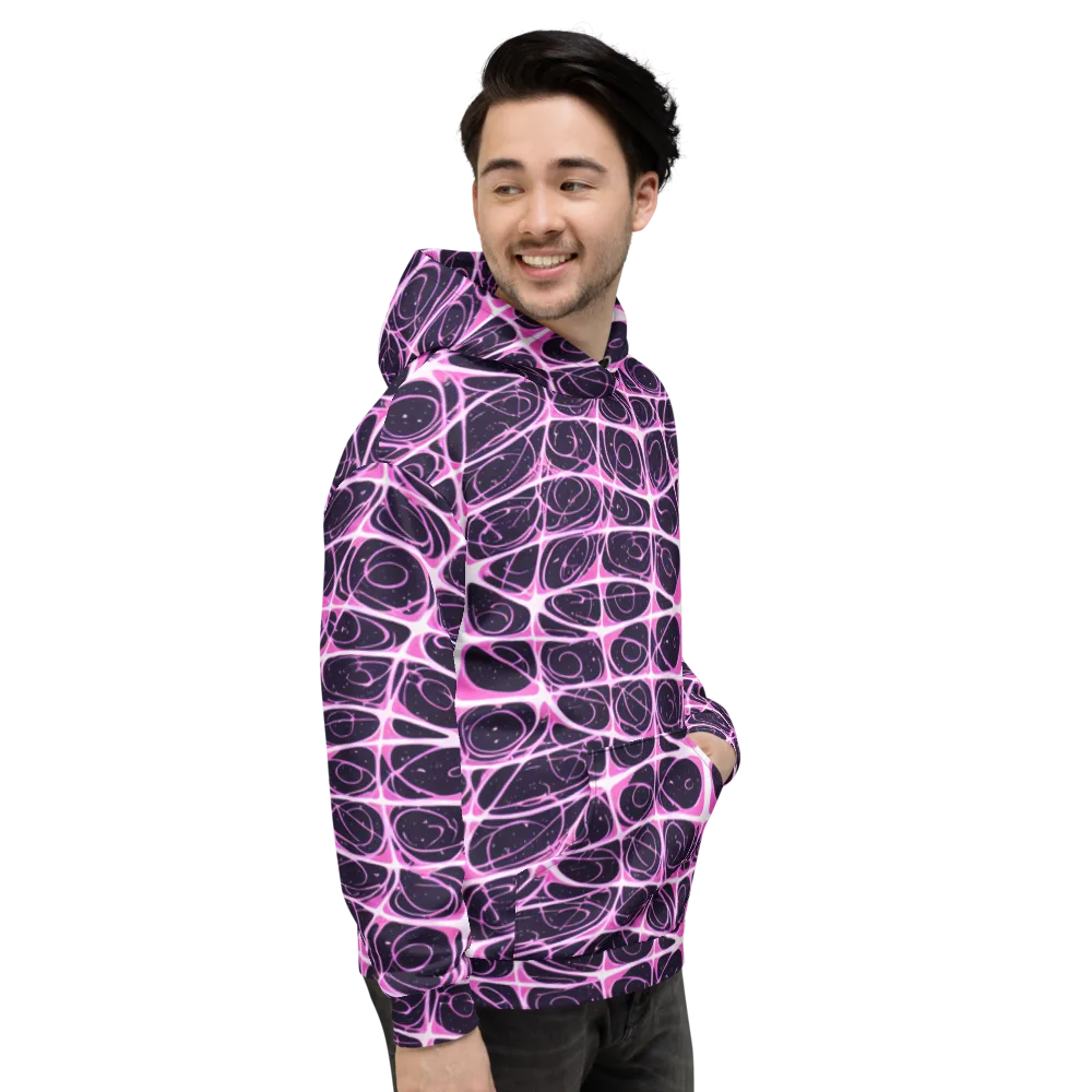Pink Nebula on Hoodie — Right