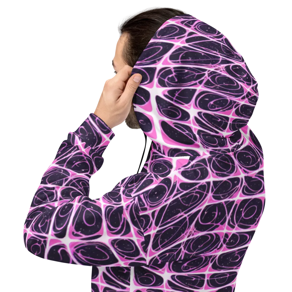 Pink Nebula on Hoodie — Back