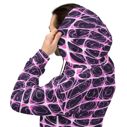 Pink Nebula on a Hoodie