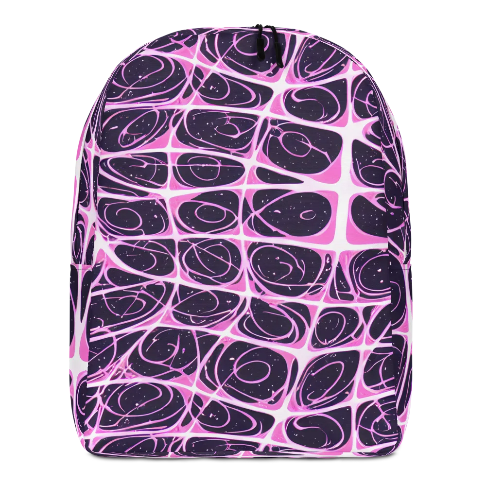 Pink Nebula on Minimalist Backpack — Front