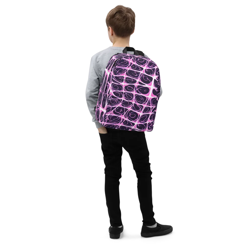 Pink Nebula on Minimalist Backpack — Right Front