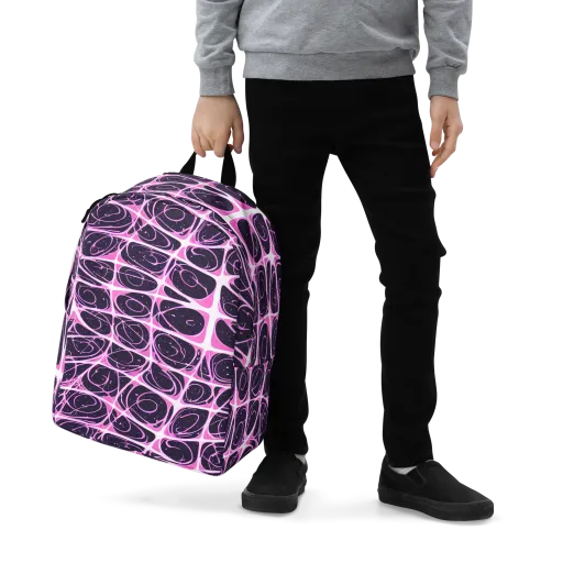 Pink Nebula on a Minimalist Backpack
