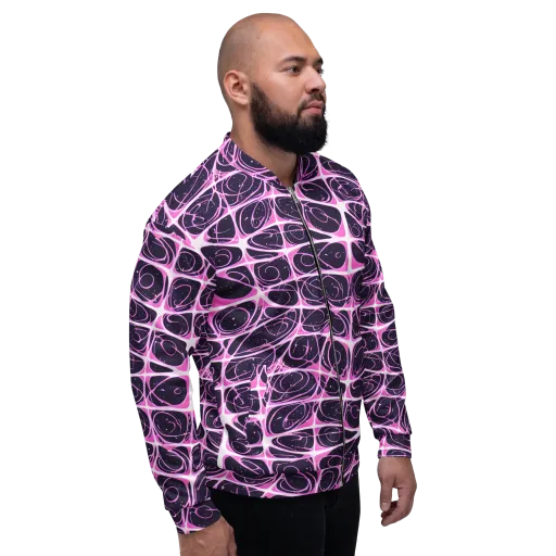 Pink Nebula on a Bomber Jacket