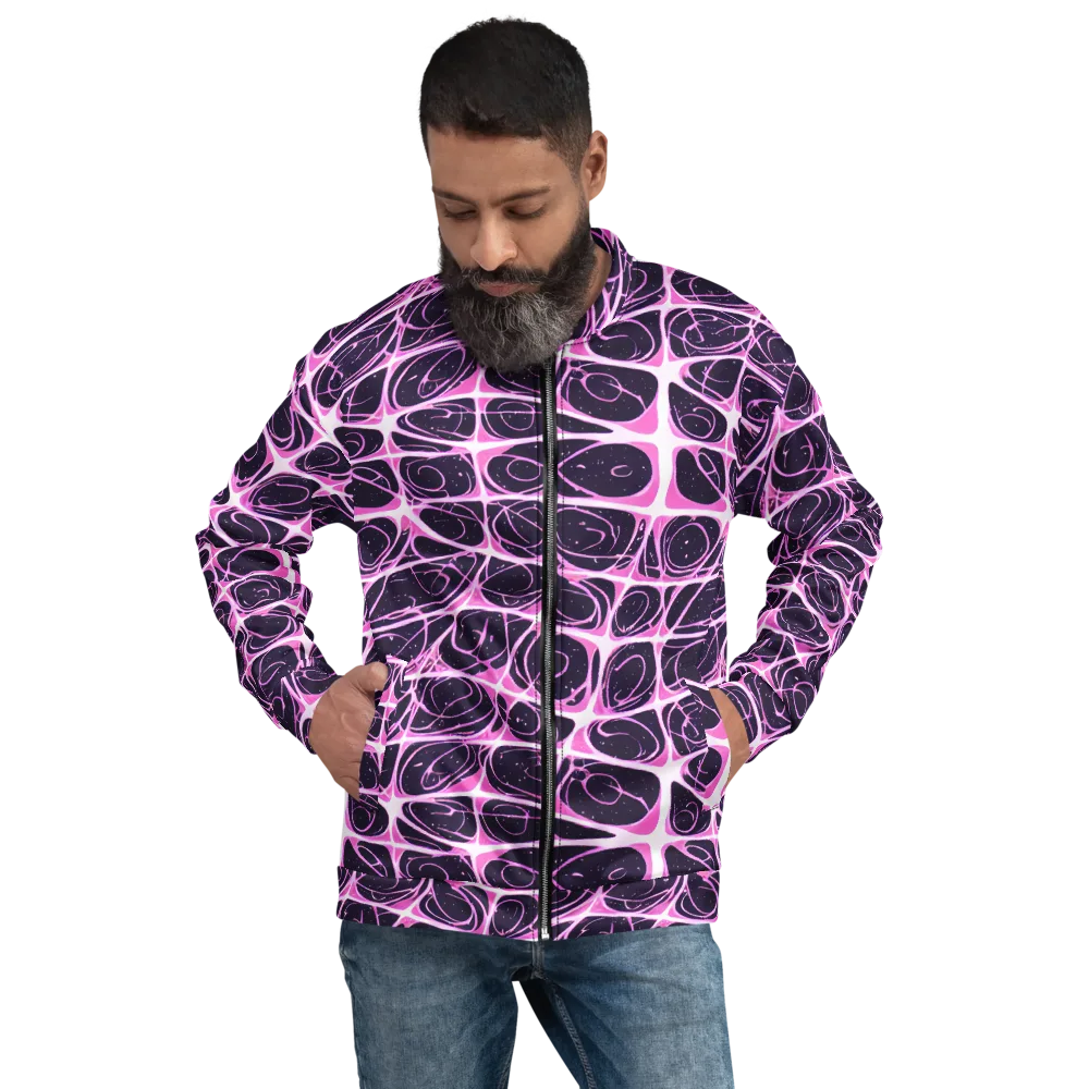 Pink Nebula on Bomber Jacket — Front