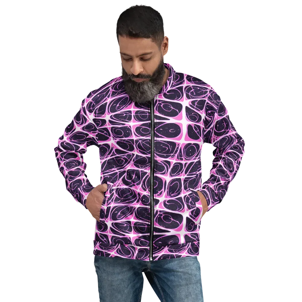 Pink Nebula on Bomber Jacket — Front