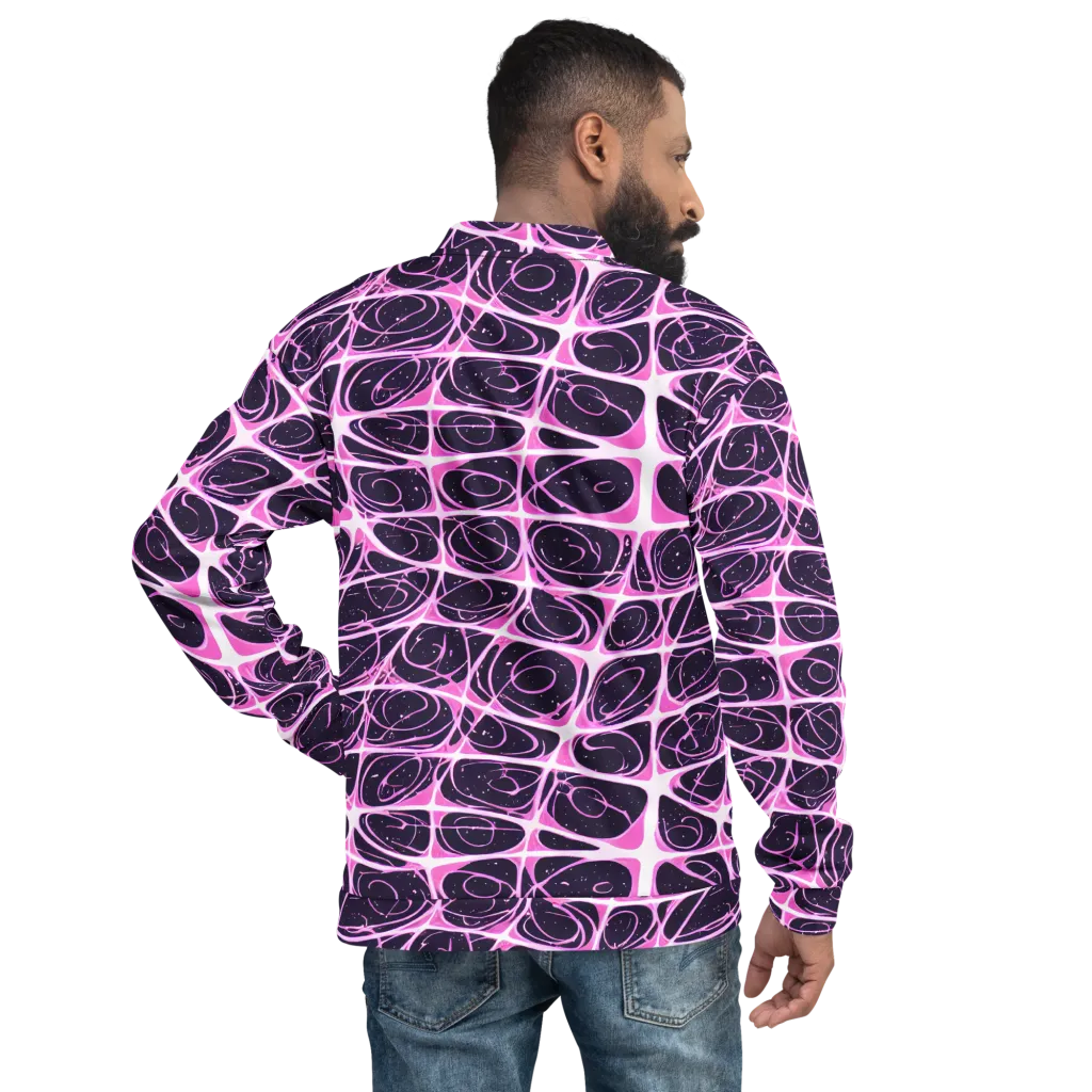 Pink Nebula on Bomber Jacket — Back