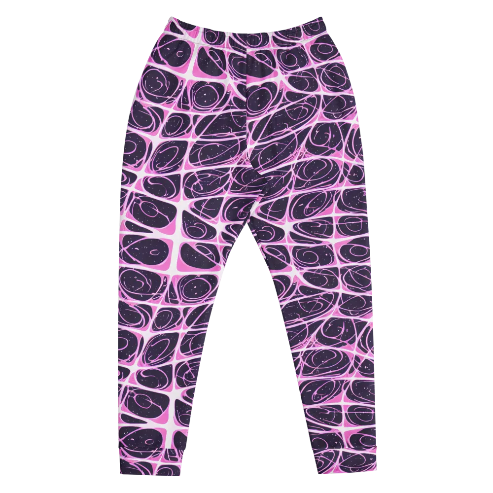Pink Nebula on Men's Joggers — Front