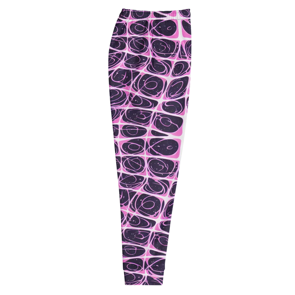 Pink Nebula on Men's Joggers — Right