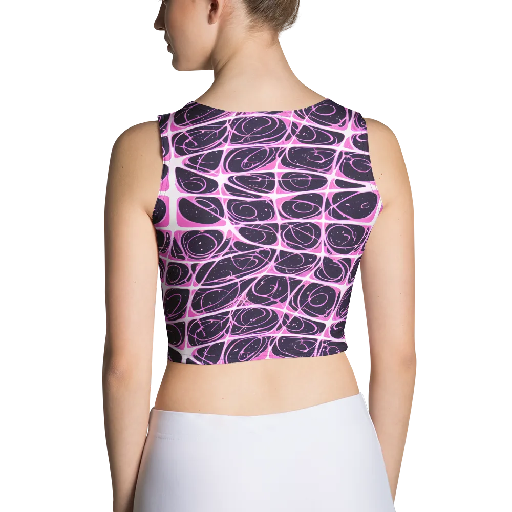 Pink Nebula on Crop Top — Back