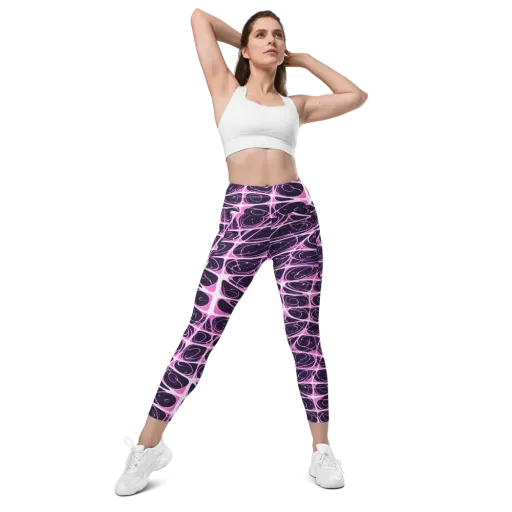Pink Nebula on a Leggings with Pockets
