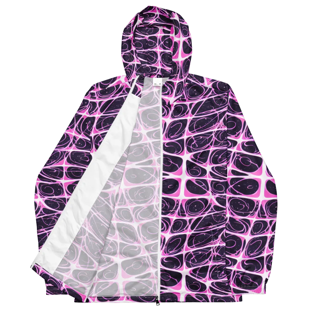Pink Nebula on Men's Windbreaker — Front