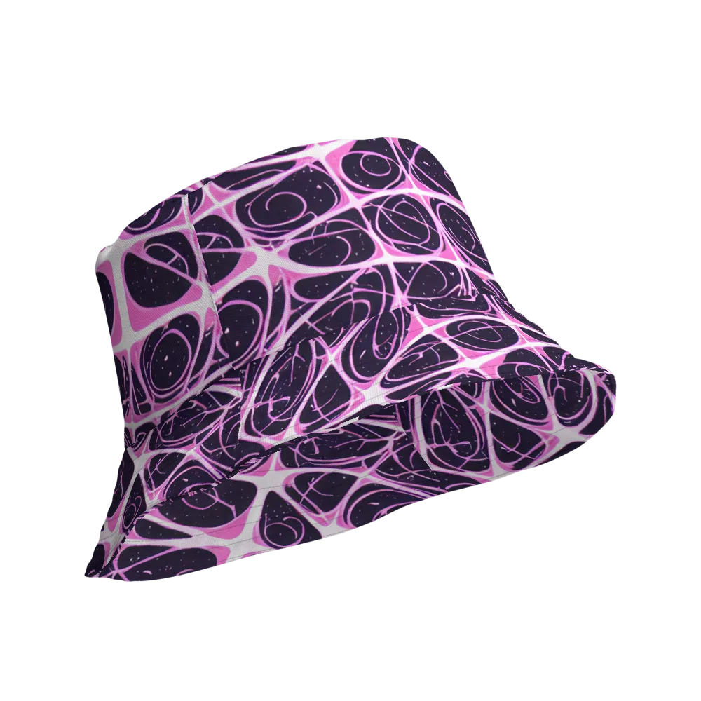 Pink Nebula on Reversible Bucket Hat — Product details Outside
