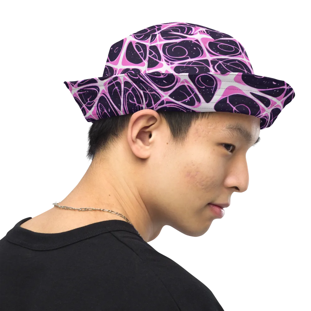 Pink Nebula on Reversible Bucket Hat — Right Outside