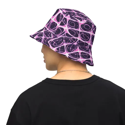 Pink Nebula on a Reversible Bucket Hat