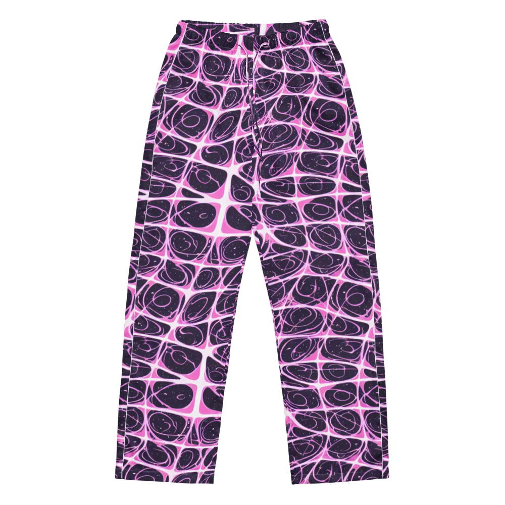 Pink Nebula on Women's Pajama Pants — Front