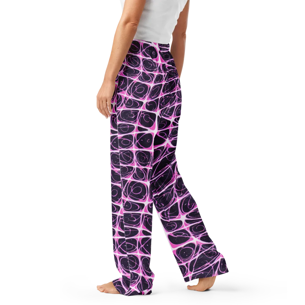 Pink Nebula on Women's Pajama Pants — Left