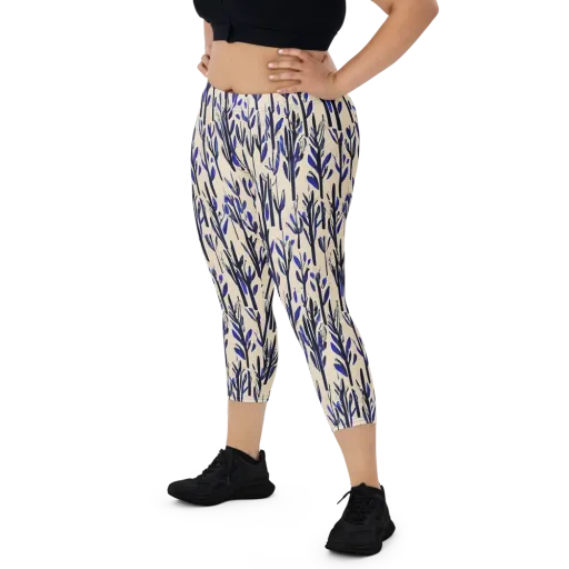 Cobalt Grove on a Capri Leggings