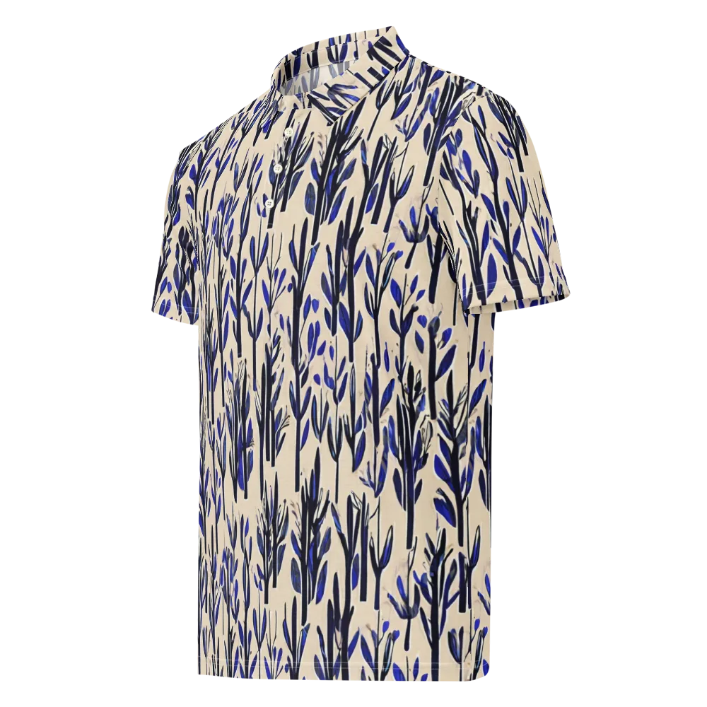 Cobalt Grove on Men's Slim Fit Polo Shirt — Left Front