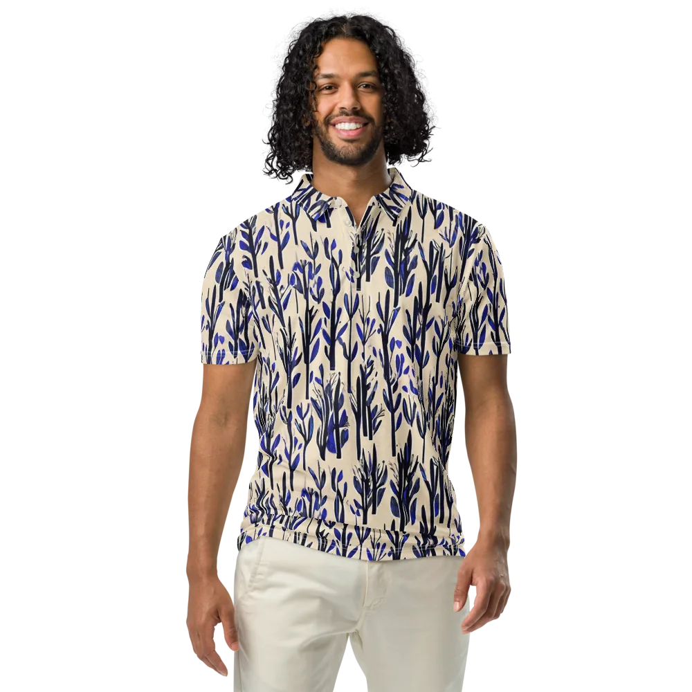 Cobalt Grove on Men's Slim Fit Polo Shirt — Front