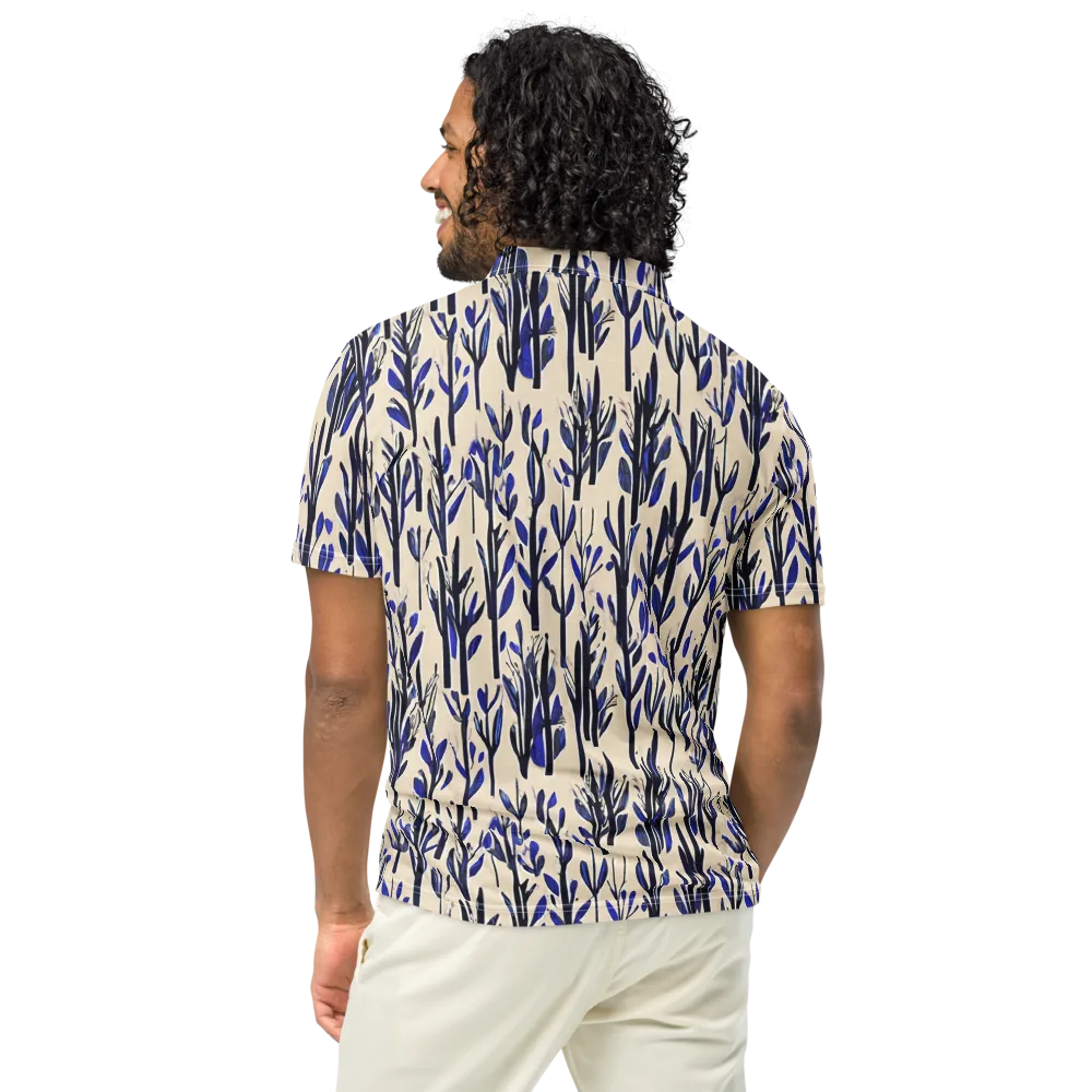 Cobalt Grove on Men's Slim Fit Polo Shirt — Back