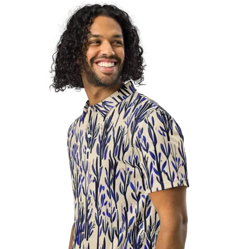 Cobalt Grove on a Men's Slim Fit Polo Shirt