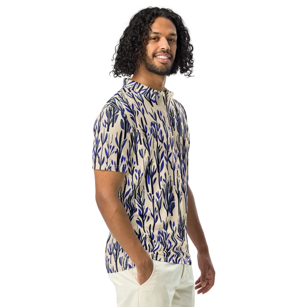 Cobalt Grove on Men's Slim Fit Polo Shirt — Right Front