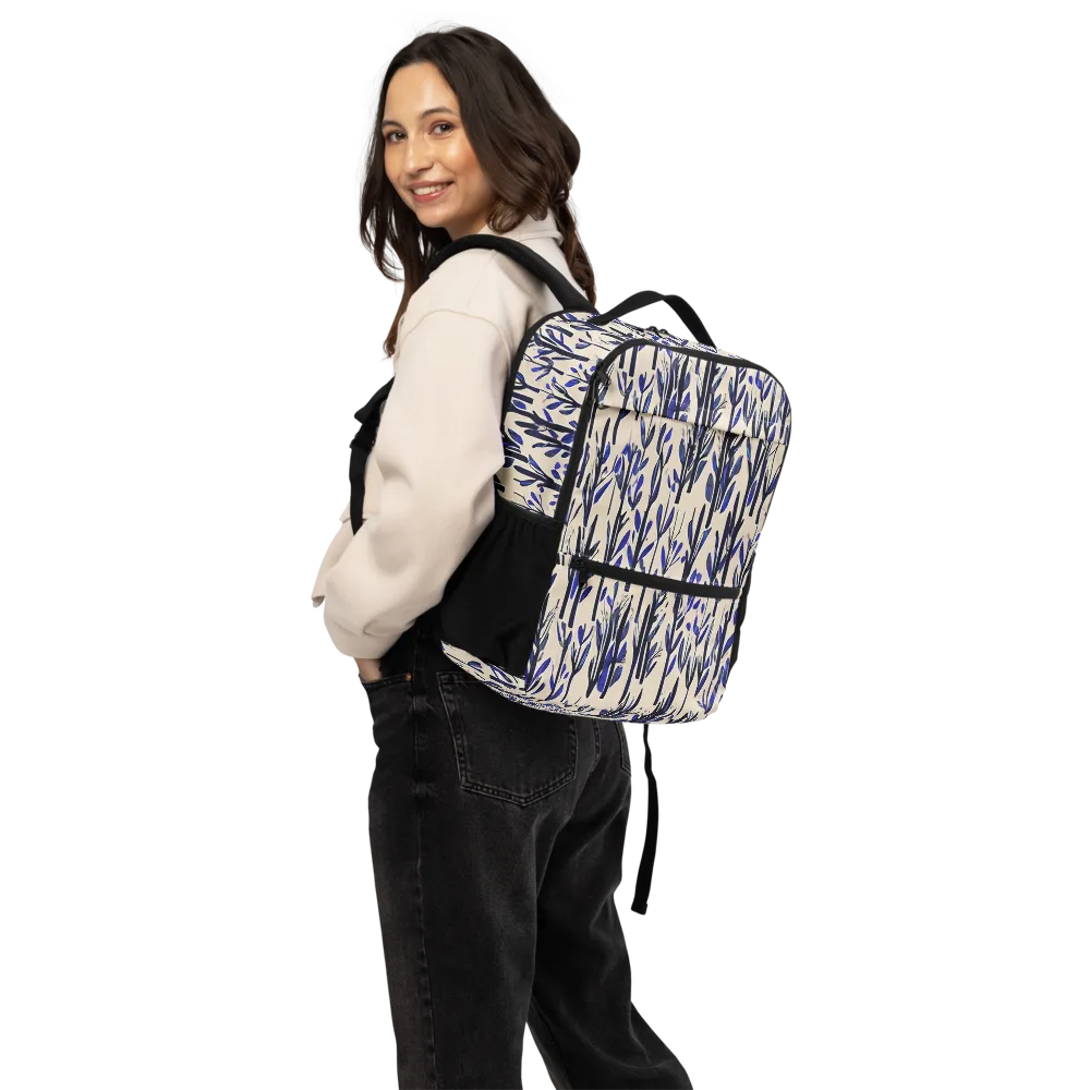 Cobalt Grove on Utility Backpack — Back