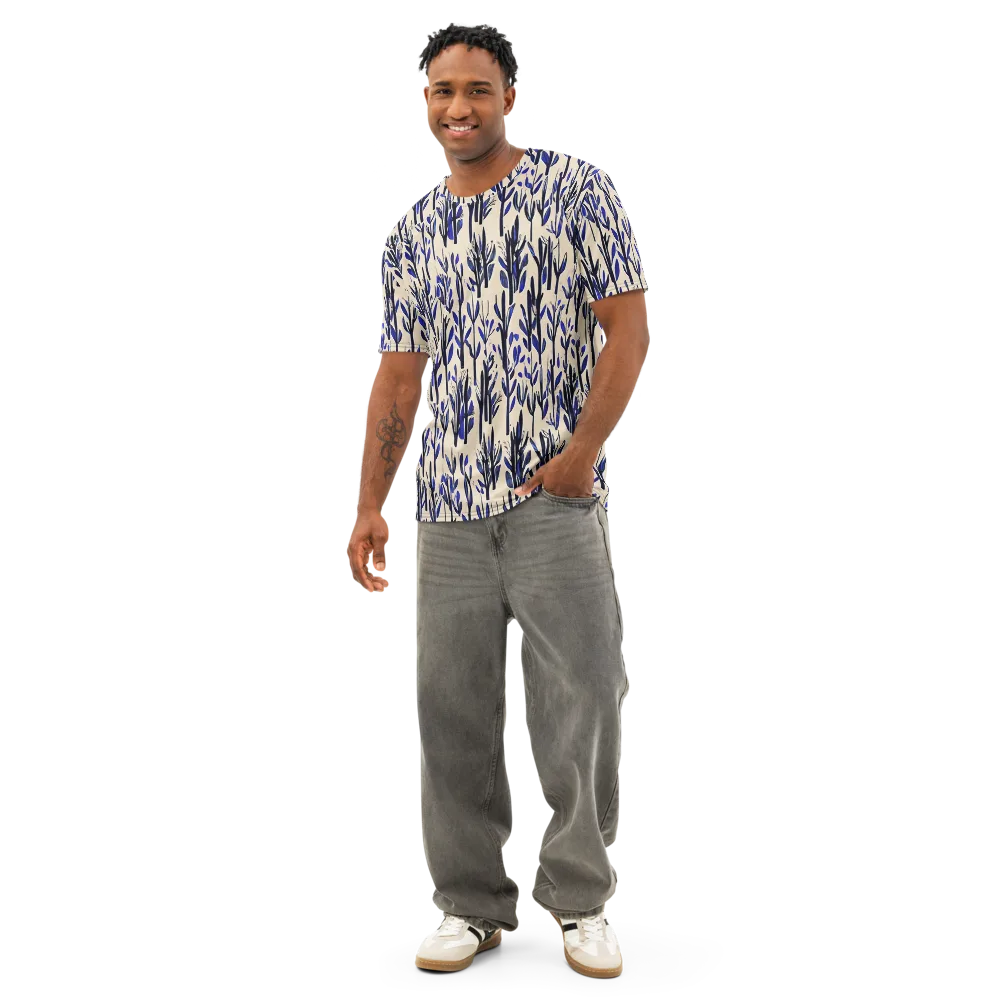Cobalt Grove on Men's Cotton Crew Neck T-Shirt — Front