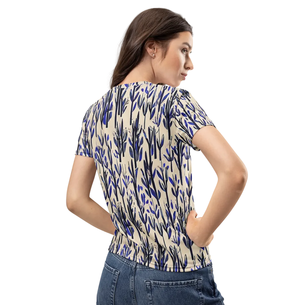 Cobalt Grove on Women's Crew Neck T-Shirt — Back