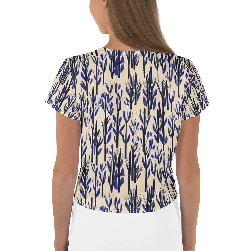 Cobalt Grove on Crop Tee — Back